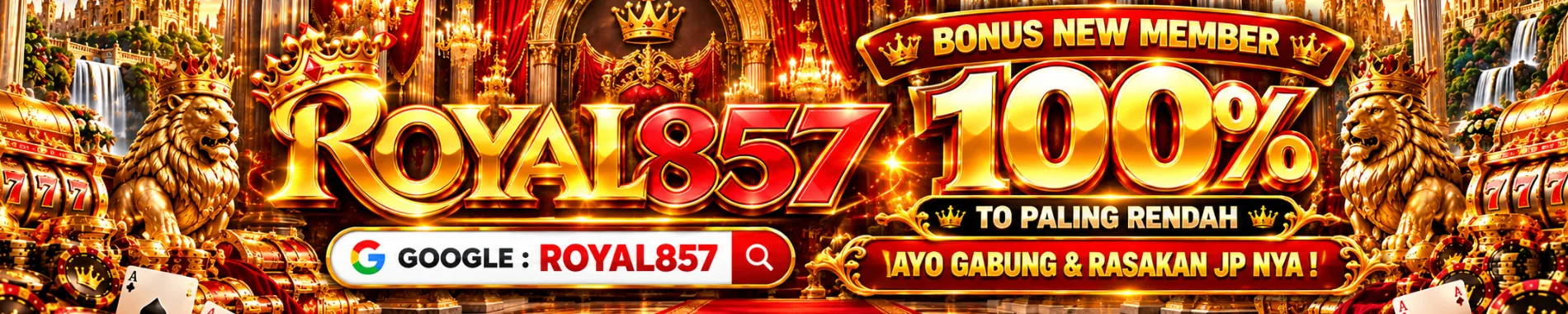 Bonus New Member 100% ROYAL857